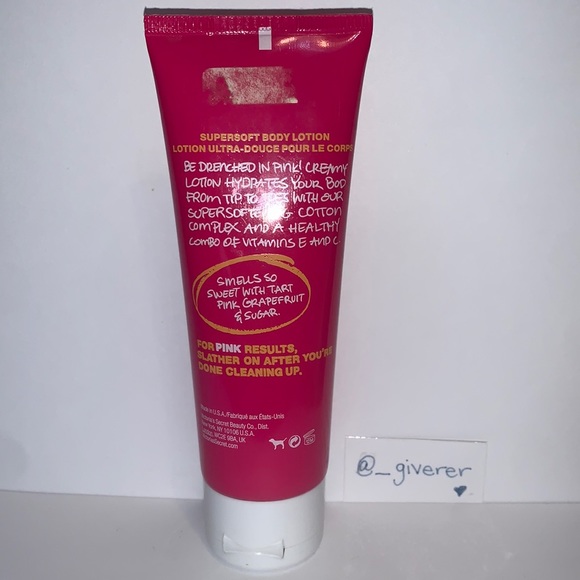 Drenched In Pink Sweet and Tart Body Lotion Pink Victorias Secret - Picture 2 of 7